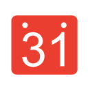 Calendar, red Crimson icon