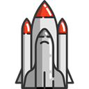 Rocket Launch, Space Ship, Space Ship Launch, Rocket Ship, transport, transportation, Rocket Black icon