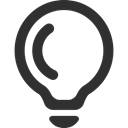 bulb DarkSlateGray icon