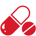 Pill, red Crimson icon