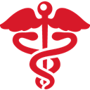 health, sign, red Crimson icon