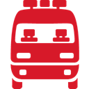 Ambulance, red Crimson icon