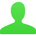 user, green LimeGreen icon