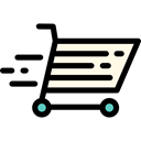 Commerce And Shopping, commerce, online store, shopping cart, Supermarket, Shopping Store Black icon