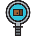 web, Business And Finance, zoom, search, research, magnifying glass, Magnifier, Searching Black icon