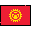 flag, flags, world, Country, Nation, Kyrgyzstan Crimson icon