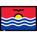 Kiribati, Nation, world, flags, flag, Country Crimson icon