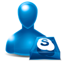 Skype, Avatar Black icon