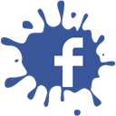 set, media, Social, Facebook, blot DarkSlateBlue icon
