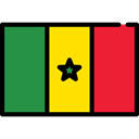 Senegal, flags, Country, flag, Nation, world Crimson icon