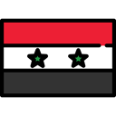 Nation, world, flag, flags, Country, Syria Black icon