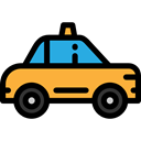 Car, vehicle, transportation, taxi, transport, Cab, Automobile Black icon