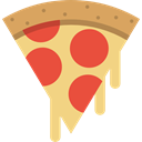Pizza, Italian Food, slice, food, piece, dough Khaki icon