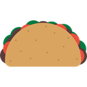 Mexico Icons, Mexican, food, Foods, Mexico, tacos, Typical, Taco SandyBrown icon
