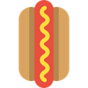 Sausage, junk food, Hot Dog, Fast food, food SandyBrown icon