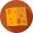 food, Cheesy, protein, Food And Restaurant, Cheese, Milky Sienna icon