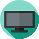 screen, Music And Multimedia, technology, television, monitor, Tv SkyBlue icon