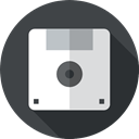Flash Disk, Multimedia, Diskette, interface, save, technology, Save File, Floppy disk, Music And Multimedia DarkSlateGray icon