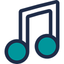 music, Quaver, music player, musical note, song DarkSlateGray icon