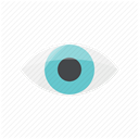 watching, vision, visible, look, watch, Eye, Visibility DimGray icon