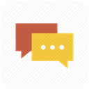 Bubble, chatting, Chat, Comment, Message, talk, Communication DimGray icon