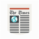 Print, the times, News, media, Newspaper, press, newsletter DimGray icon