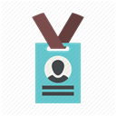 participant, member, profile, name tag, membership, Badge, member card DimGray icon
