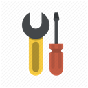 tools, Screwdriver, repair, fixing, Wrench, Fix, Building DimGray icon