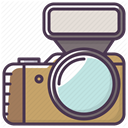 Camera, Flash, electronics, Photographer, Device, Appliances DarkSlateGray icon