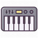electronics, synthesizer, Device, music, Appliances, piano DarkSlateGray icon
