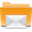 Kde, Folder, mail Goldenrod icon