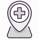 hospital, medicine, care, recovery, treatment DarkSlateGray icon