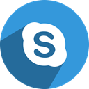 network, Social, media, Skype DodgerBlue icon