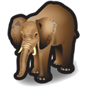 elephant, Animal Black icon