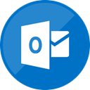 mail, outlook, website, Email DarkCyan icon