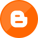 blogger, social media, blog OrangeRed icon