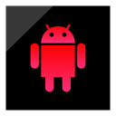 Social, Android, media, Logo Black icon