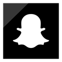 media, Logo, Social, Snapchat Black icon