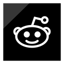 media, Social, Reddit, Logo Black icon