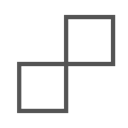 square, Brand, Connect, shape Black icon
