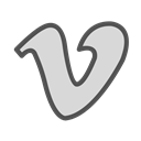 v, media, Letter, Vimeo, Social, video Black icon