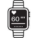iwatch, Heart, Monitoring, Running, Applewatch, Run, watch Black icon