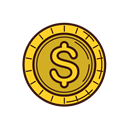 Money, coin, set, Business, line, Currency, graphic Black icon