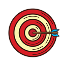Business, Target, Analysis, Accuracy, strategy, set, graphic Black icon