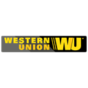 western, method, Finance, banner, payment, union, online Black icon