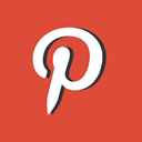 social media, picture, red, pinterest, network, Drawing Chocolate icon