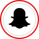 Social, Brand, Snapchat, media, Logo Black icon