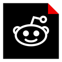 Brand, Reddit, media, Social, Logo Black icon