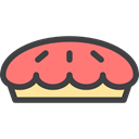 Bakery, sweet, Dessert, food, Food And Restaurant, pie Black icon