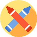 write, Crayons, Draw, Edit Tools, Pen, Tools And Utensils, education, Crayon Khaki icon